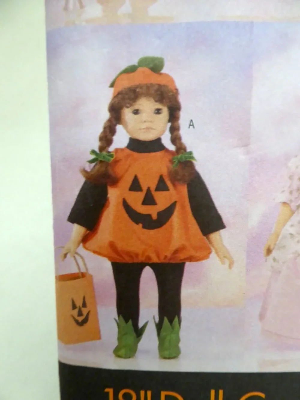 NEW BUTTERICK 18” AMERICAN GIRL DOLL HALLOWEEN COSTUME PAPER PATTERNS (#5661)